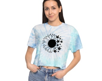 Super Cute Stoner Crop Top: Embrace the 60s Vibe!