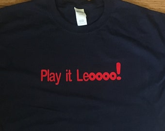 Camisetas de phishing "play it Leo"