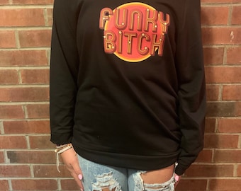 Phish Funky Bitch off the shoulder thin sweatshirt