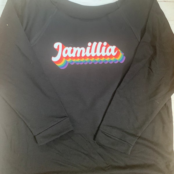 Disco biscuits Jamillia off the shoulder sweatshirt