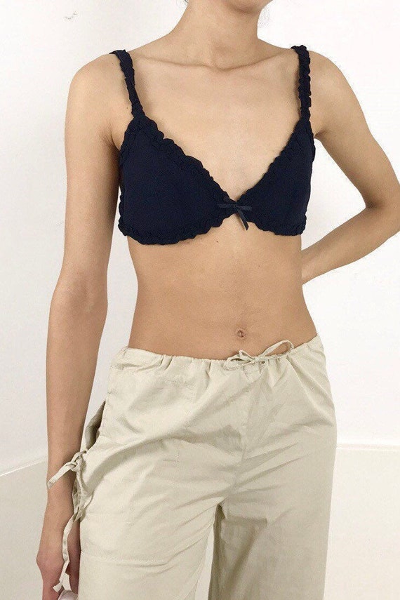 Italian Crepe Triangle Bralette