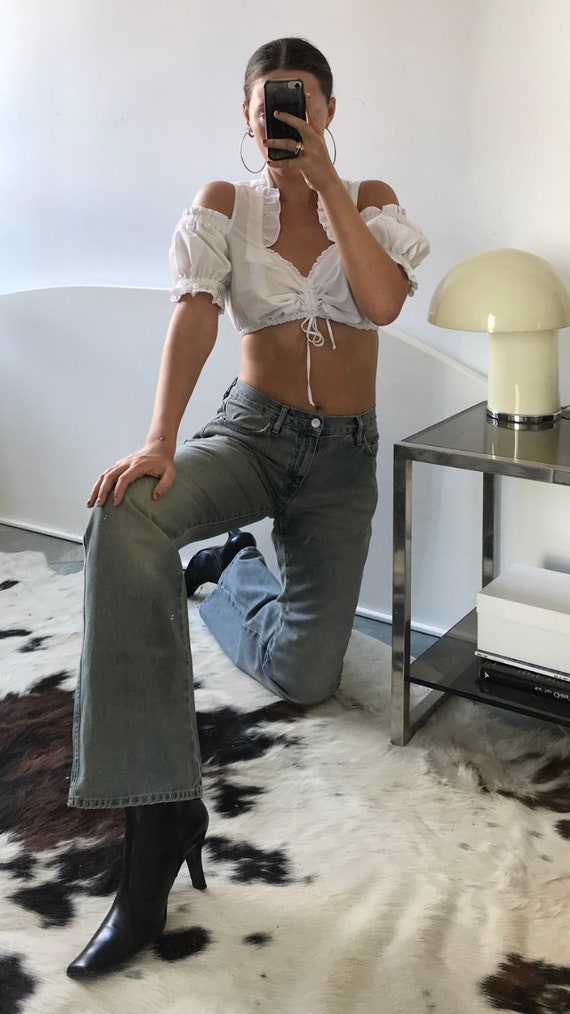 Cut-out Crop Blouse