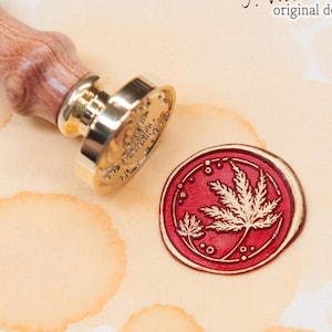 Maple Leaf Wax Seal Stamp: Autumn Envelope Accessories