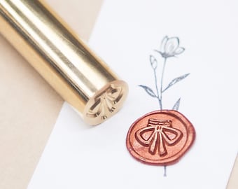 Mini Bow Knot Wax Seal Stamp 1/2", Original Design Vintage Tiny Wax Seal, Snail Mail Bullet Journal stamp