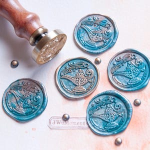 Aladins Lampe Wachssiegel-Stempel - Vintage Magie für Ihre Briefe