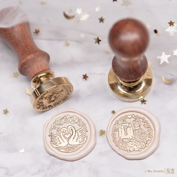 Frog Wax Seal Stamp Embossed Stamp Sealing Removable 1" Brass - View #4