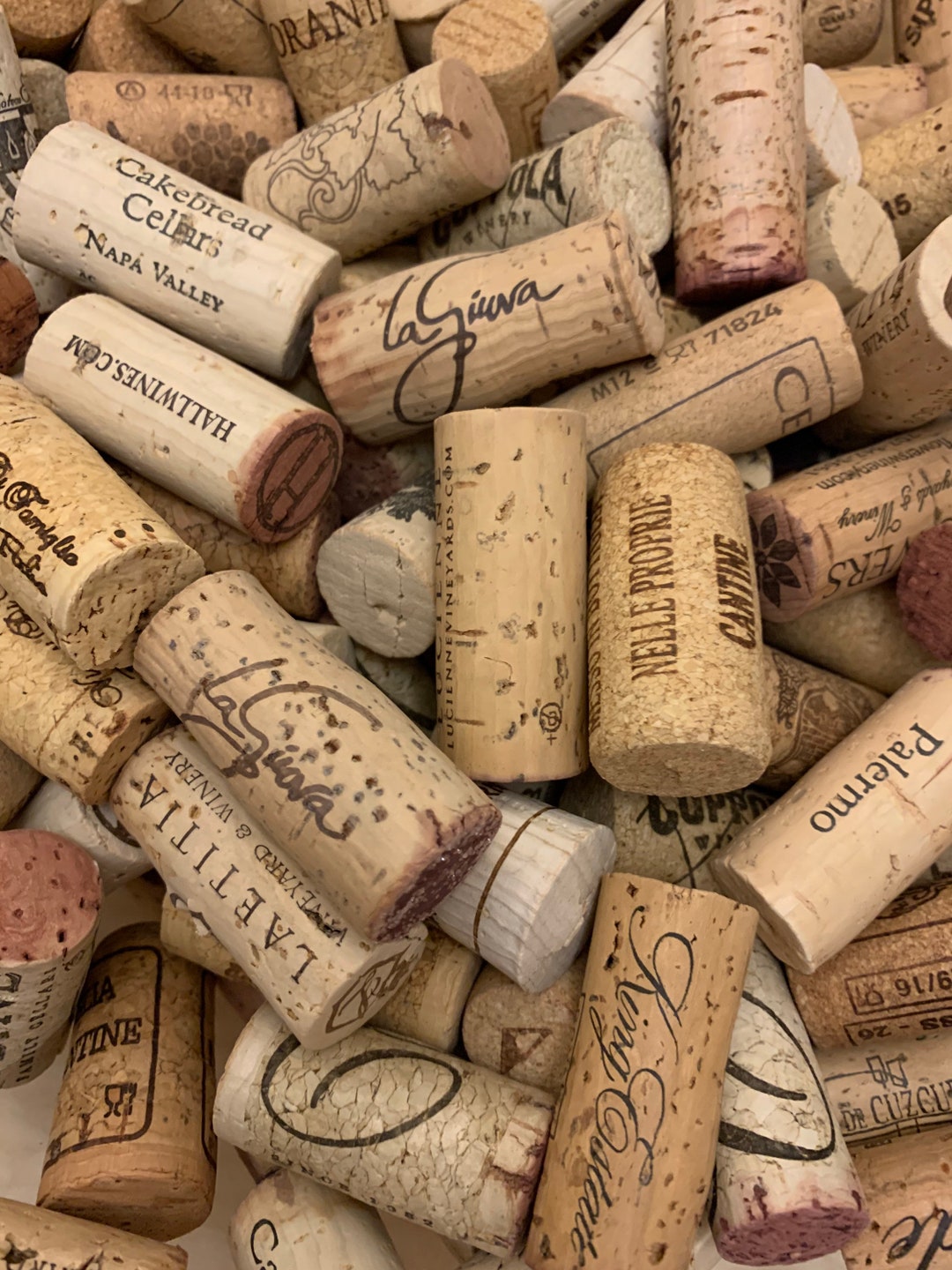 50 Natural Used Wine Corks Variety Recycle Upcycle Wedding Lot
