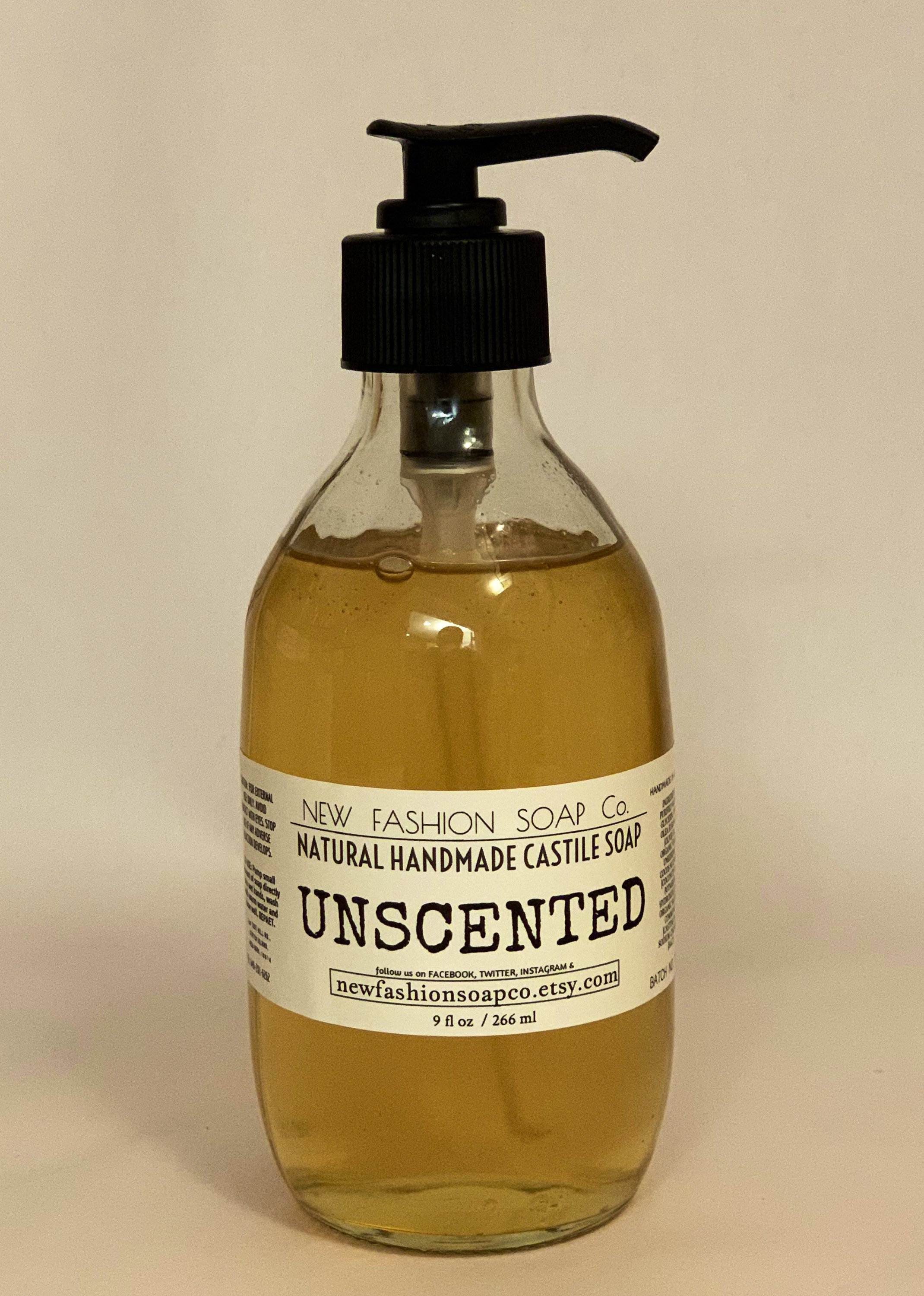 HANDMADE CASTILE LIQUID Soap set of 5 1 with pump4 without Etsy