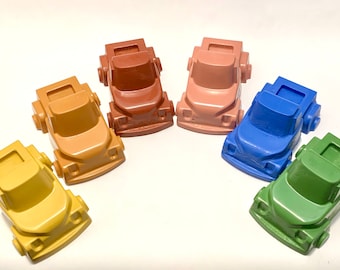 CAMIÓN DE CRAYONES HECHOS A MANO, extra grande, no tóxico, recuerdos de fiesta de cumpleaños