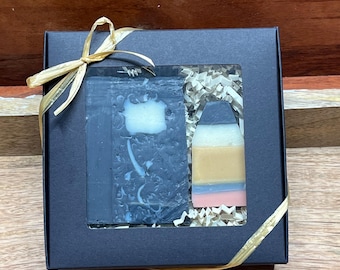 Jabón vegano artesanal, colores naturales de arcilla y hierbas, pigmento para un color más brillante.