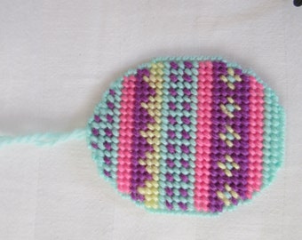 egg shaped needlepoint ornament