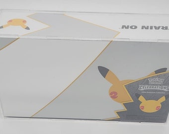 ポケモンアクリル日本製25周年記念ゴールデンボックスディスプレイ