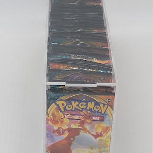 Pokemon Booster Pack (72CT) Acrylic Storage Holder Case Box, Framing/Display Quality Grade (Booster Packs box not included)