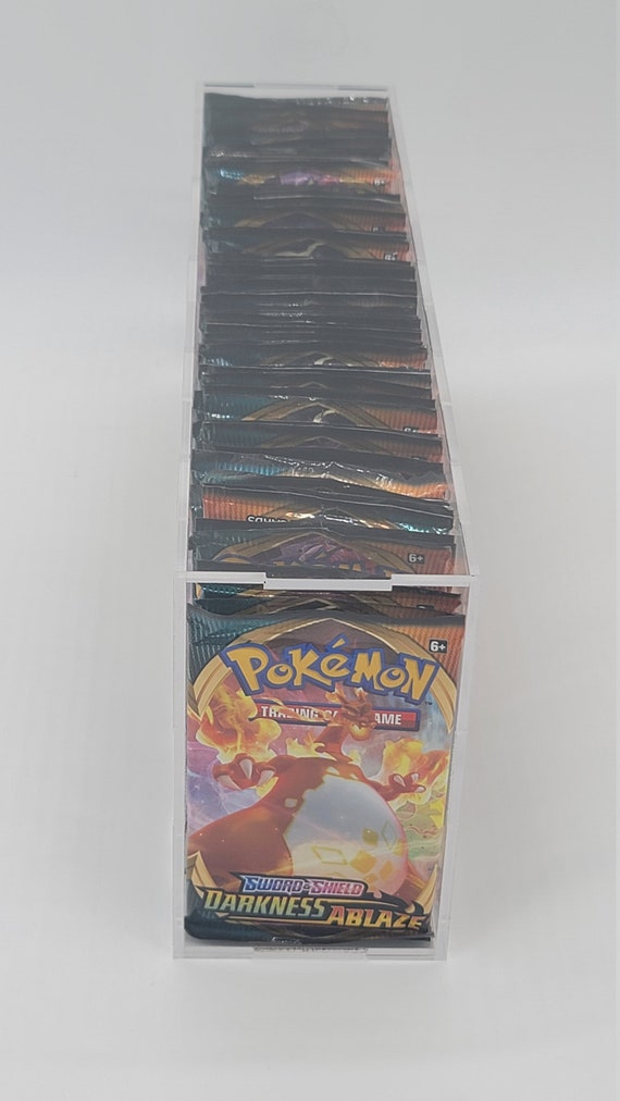 Pokemon TCG Booster Box Plastic Protector Case – Fits Darkness Ablaze & More (5-Pack)