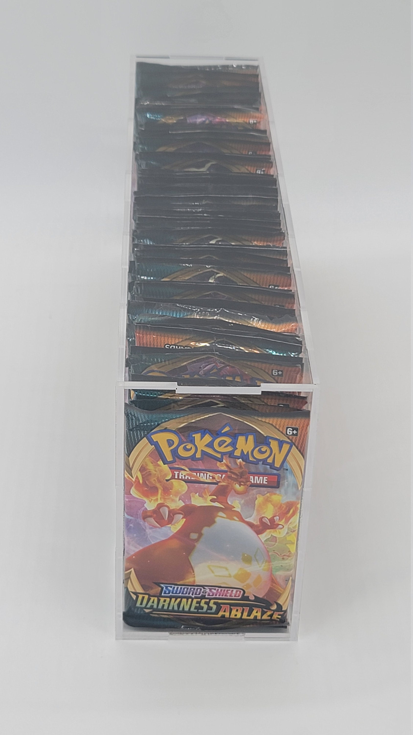 Pokemon Booster Pack (72CT) Acrylic Storage Holder Case Box, Framing/Display Quality Grade (Booster Packs box not included)