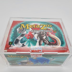 Meta Zoo Acrylic Booster Box Display Case Box, Framing/Display Quality Grade (Meta Zoo Booster box not included) Fits Kickstarter box only