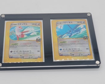 Pokemon Acrylic 2 Card Magnetic Display Case Framing/Display Quality Grade  Fits sleeved cards
