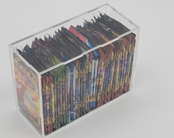 Pokemon Booster Pack (36CT) Acrylic Storage Holder Case Box, Framing/Display Quality Grade (Booster Packs box not included)