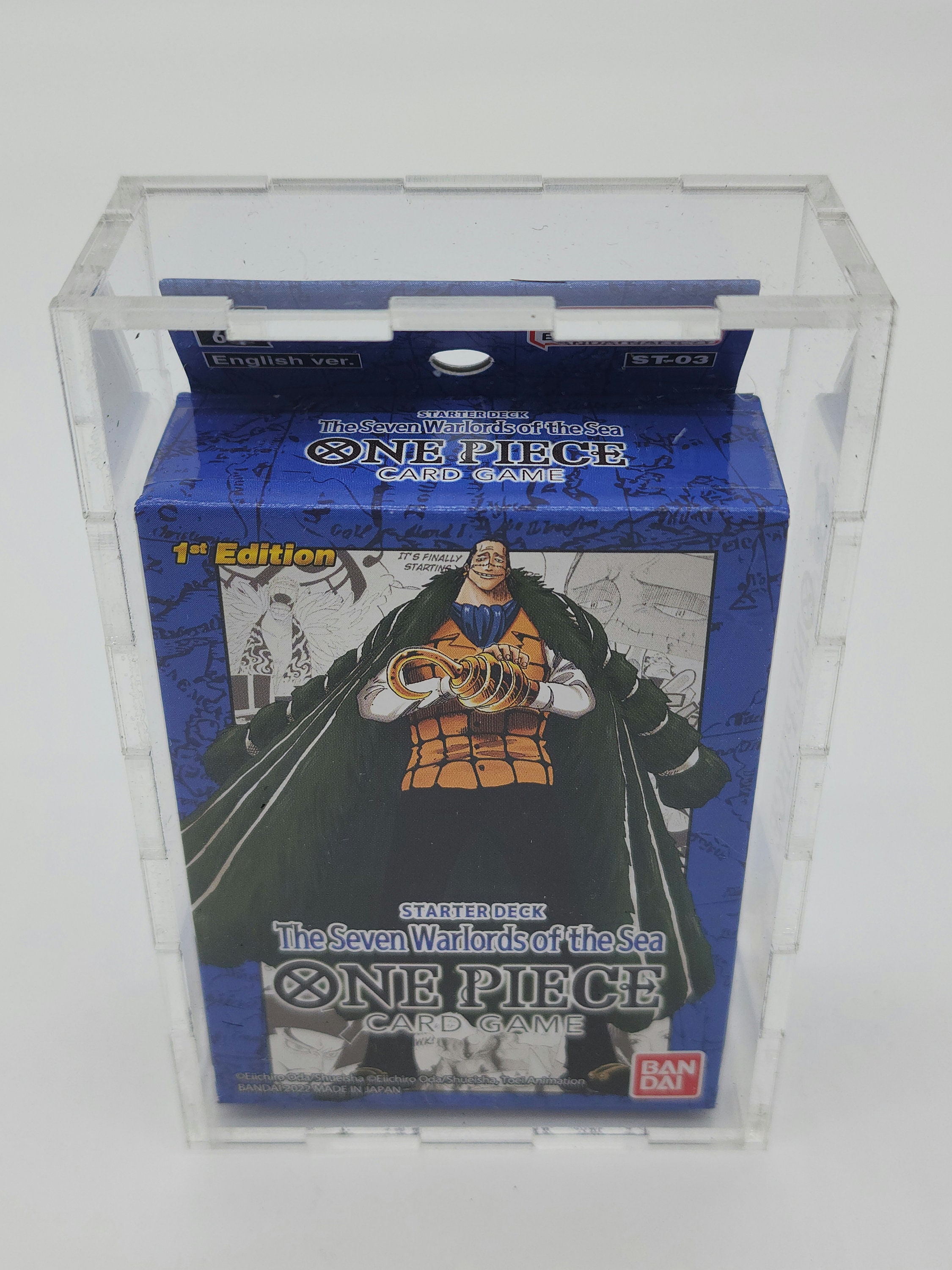 One Piece Acrylic Super Pre-release Deck Display Case Box - Etsy