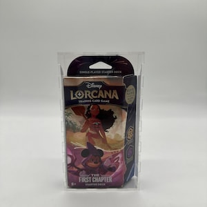 Caja de cubierta temática de Disney Lorcana, caja de exhibición de caja de refuerzo de acrílico del primer capítulo, ajuste de grado de calidad de marco/pantalla. SÓLO CAJA DE ACRÍLICO