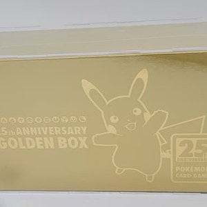 Pokemon Acryl Japanse 25th Anniversary Golden Box Display Case Box, Framing / Display Quality Grade