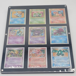 Pokemon Acrilico 9 Carta Magnetica Vetrina Cornice / Display Qualità Grado Si adatta alle carte con maniche
