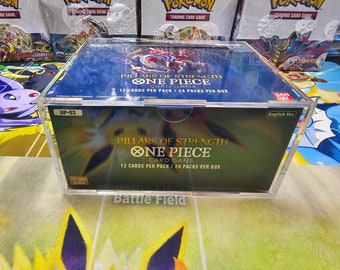 One Piece Booster Box - Acrylic Protector Prebuilt OP-1 "wave 1" OP-2 - Etsy
