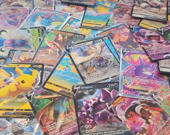 5 Mystery Pokemon Cards Lot with 5 V Guaranteed! Assorted Lot of Pokemon Cards. Free Shipping.