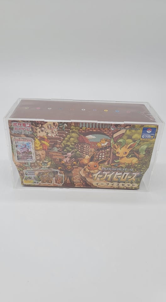 Pokemon Special Collection Acrylic Display Case Box, Framing Quality Grade Eevee Heroes, Klara, Marnie (Special Collection Box not included)