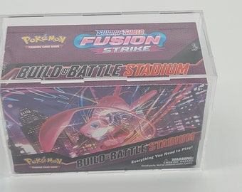 Pokemon Acrylic Build and Battle Stadium Box Holder Case Box, Framing/Display Quality Grade (Build and Battle Box not included)