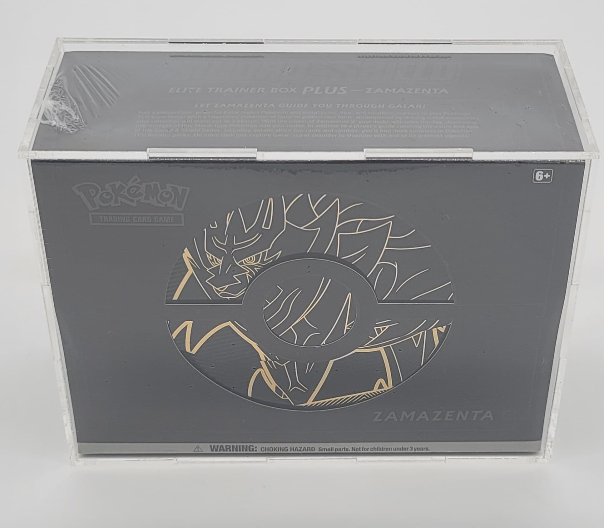 Zamazenta V Plastic Silver UV Printed Pokemon Card -  Singapore