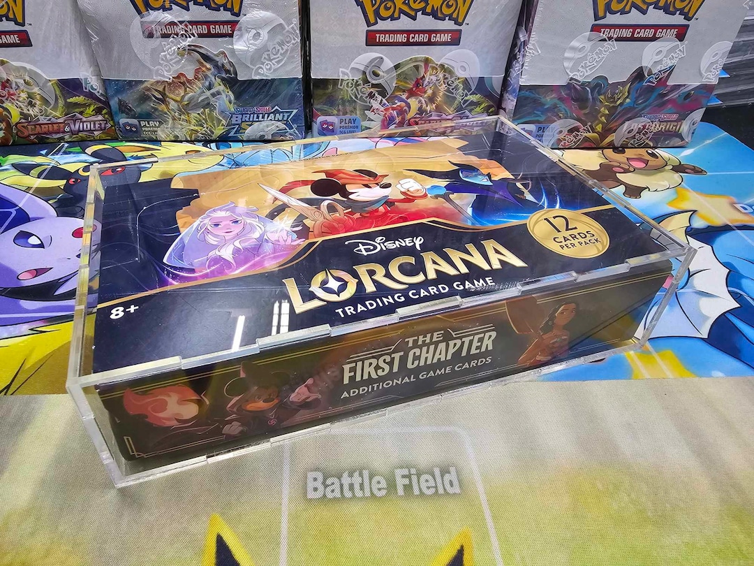 Disney Lorcana Booster Box the 1st Chapter Acrylic Booster Box Display Case Box, Framing/display