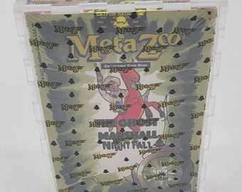 Meta Zoo Night Fall theme Deck Acrylic Box, Framing/Display Quality Grade (Acrylic Box only)