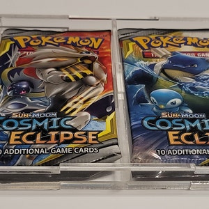 Pokemon Acryl Premium 4 Booster Pack Frame Display Case Box Kwaliteit / Framing Acryl Grade