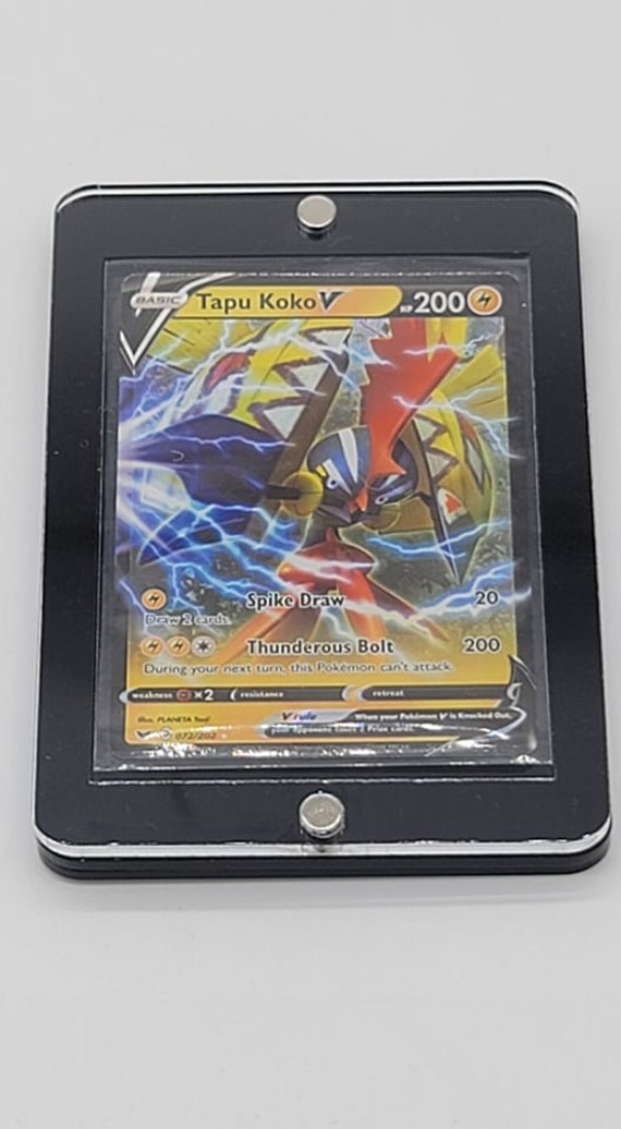 Pokemon Acrylic 1 Card Magnetic Display Case Framing/display Quality Grade Fits Sleeved Cards + 1 Random V Ultra Rare Cards! - Etsy Pokemon Acrylic 1 Card Magnetic Display Case Framing/display Quality Grade Fits Sleeved Cards + 1 Random V Ultra Rare Cards! - Etsy