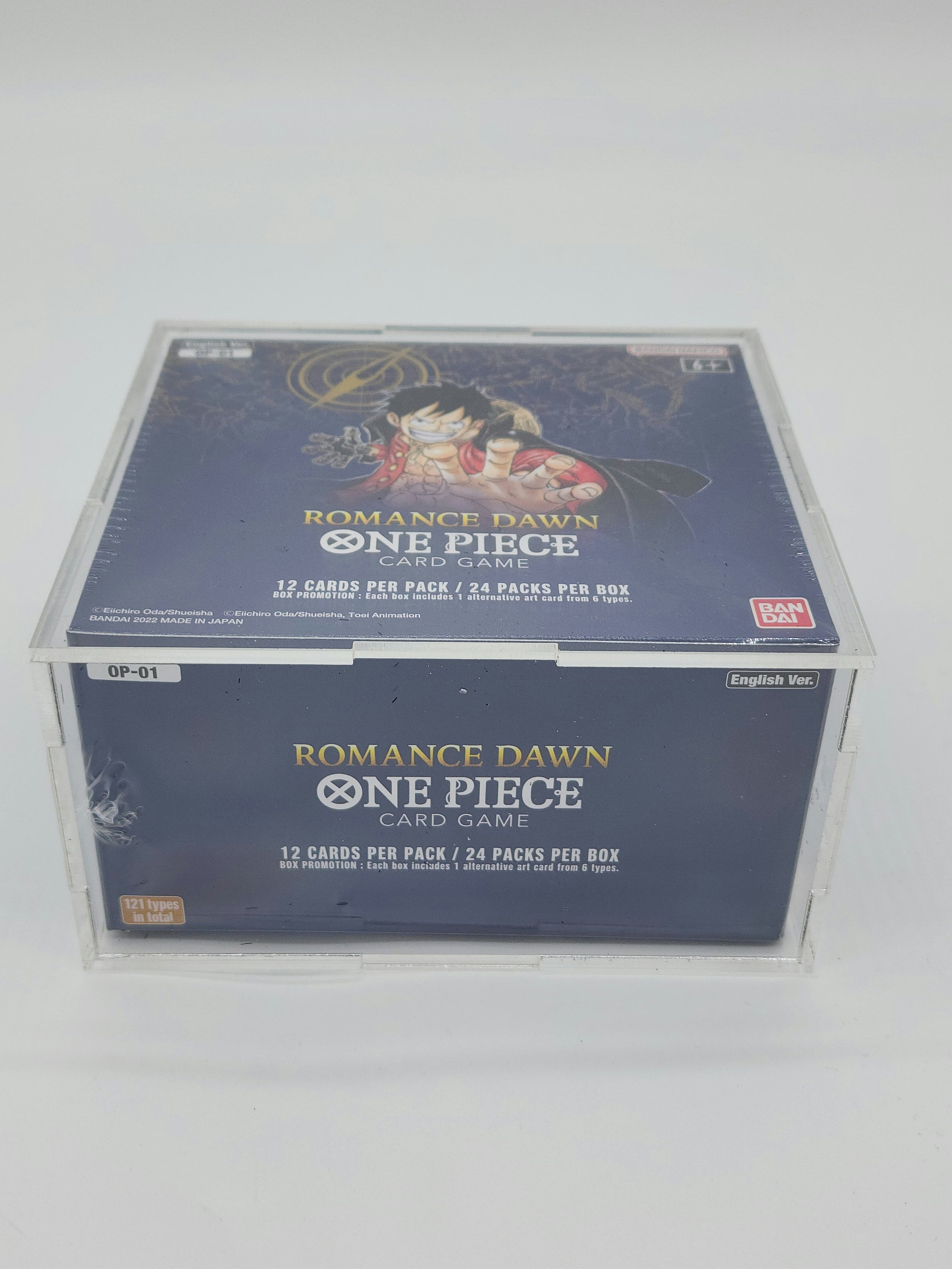 One Piece Acrylic Booster Box Display Case Box, Framing