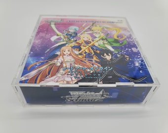 Caja de pantalla de caja de amplificador acrílico Weiss Schwarz, grado de calidad de encuadre/visualización (caja de refuerzo Weiss Schwarz no incluida)