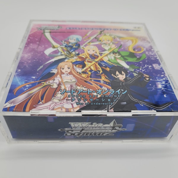 Weiss Schwarz Acrylic Booster Box Display Case Box, Framing/Display Quality Grade (Weiss Schwarz Booster box not included)