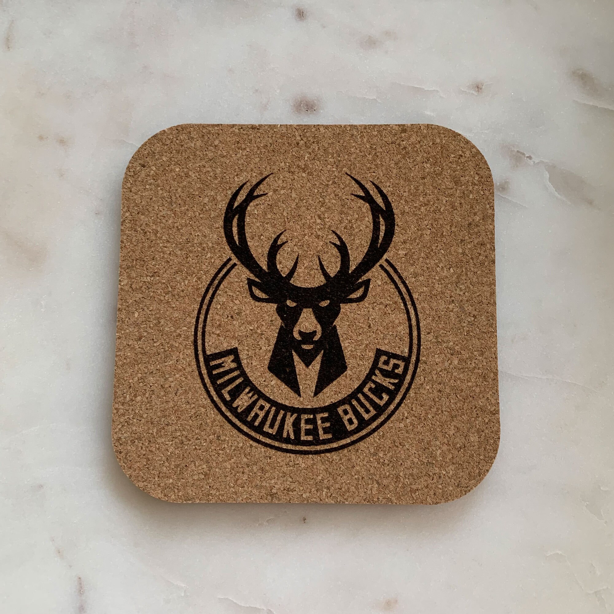 Midwest Awards. Laser Engraved Cork Coasters
