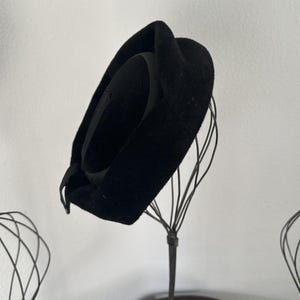 1950s black Pillbox Hat