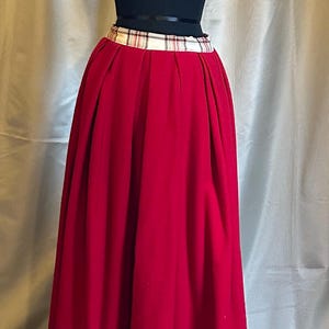 1860s Red Wool petticoat