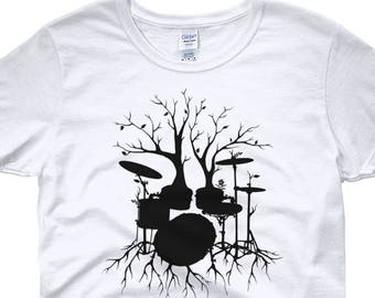 Drum Shirt, Drummer Shirt, Music Shirt, Womens Tee shirt, Drummer Gift, Drums, Drummer, Musician Gift, Drum Tee, Gift For Drummer,Black Drum