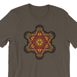 Metatron&#39;s Cube Shirt, Sacred Geometry Shirt, Metatron Cube, Yoga Clothing, Festival Wear, Mandala Shirt, Rave Clothing, Yoga Gift, New Age