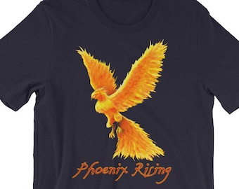 Phoenix Rising Shirt, Phoenix Shirt, Fire Bird Shirt, Phoenix Shirt, Mythical Bird, Fantasy Art Shirt, Herren T-Shirt, Unisex T-Shirt, Wiedergeburt