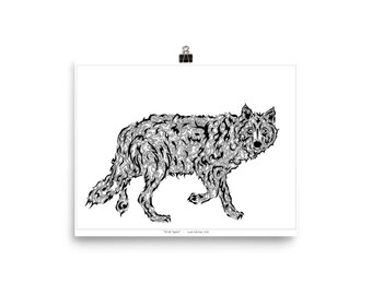 Wolf Spirit, Wolf Poster, Wolf Print, Art, Poster, Print, Wall Art, Art, Wolf Totem, Wolf Spirit Animal, Wolf Power Animal, Tribal Art, Wolf