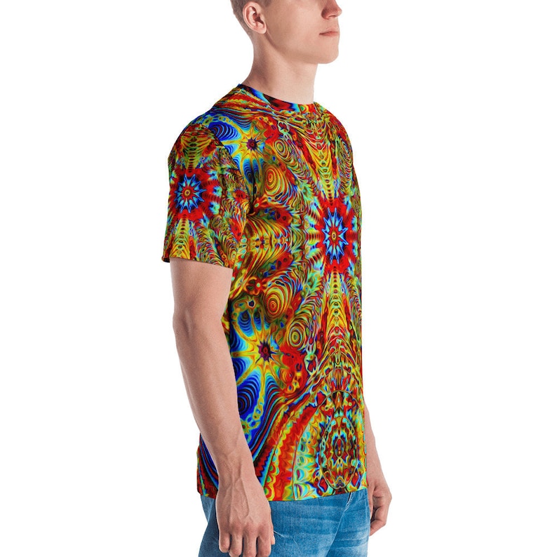 Festival Clothing, Psychedelic Shirt, Trippy Shirt, Hippie Shirt, Rave Clothing, Festival Wear, Entheogen Shirt, Unisex Tee, EDM Clothing image 2