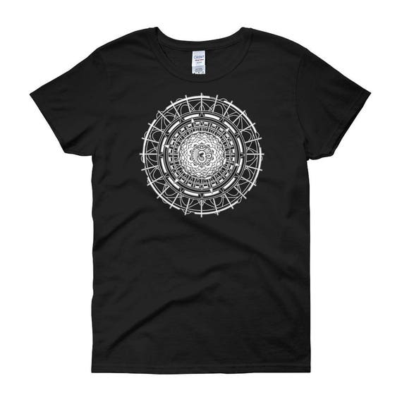 Lotus Flower Sacred Geometry Tshirt Gift Yoga Tee Lotus Flower Sacred Geometry Tshirt Gift Yoga Tee