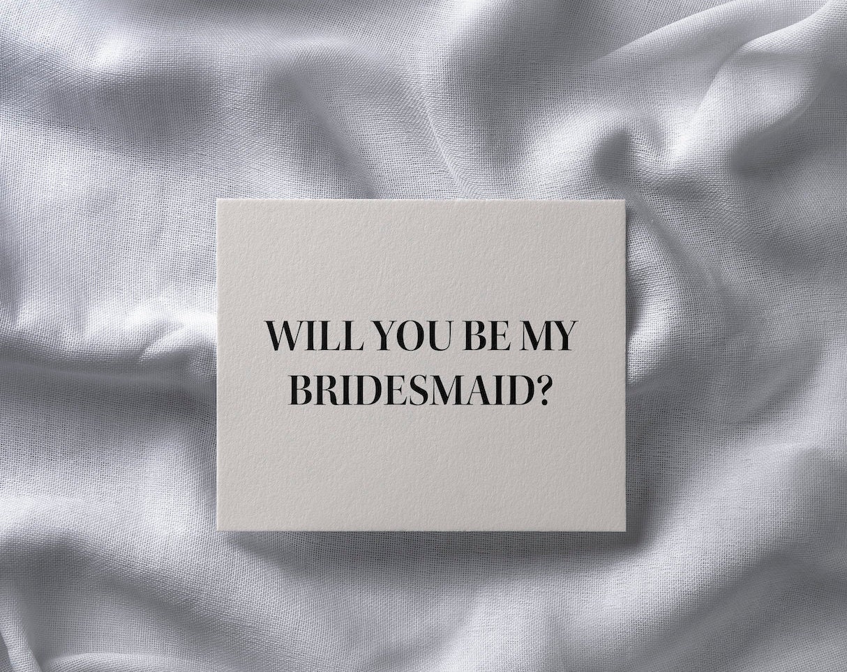 Bridal Party Proposal Card Set Printable 5x7 Cards Instant | Etsy