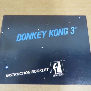 Donkey Kong 3 NES Instruction Booklet Manual Only 1986 First Print No TM