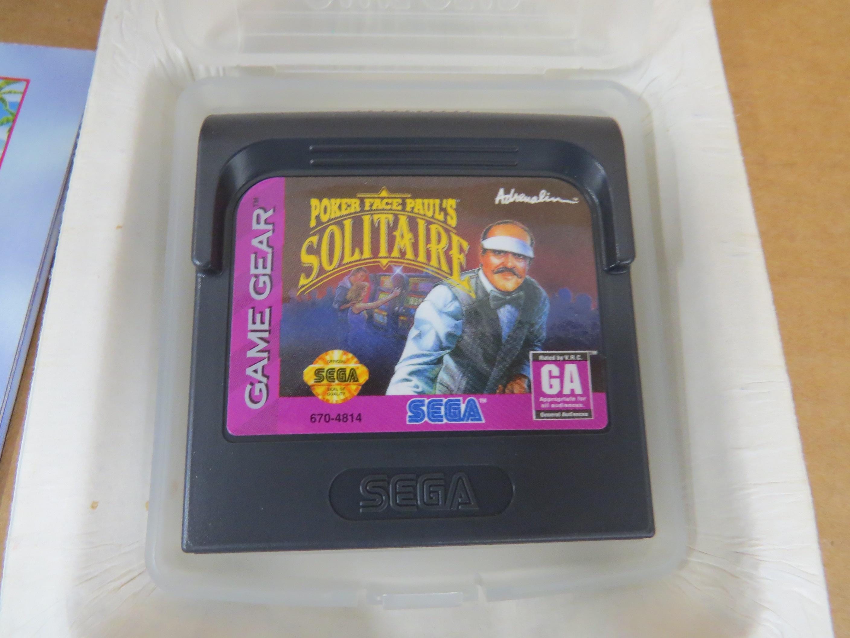 Solitaire Poker - SEGA Game Gear - PAL - Complet CIB - Bon Etat